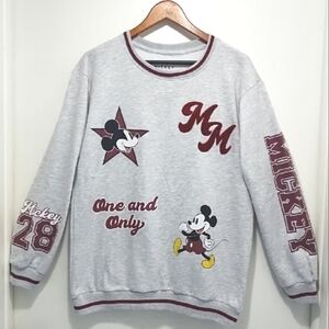 Disney Gray and Red Sweater